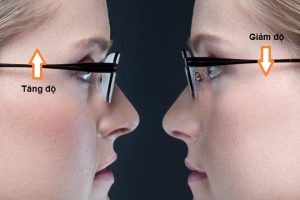Cách điều chỉnh gọng kính giúp thay đổi độ cao trên mũi để kính không bị tuột và bền đẹp hơn.